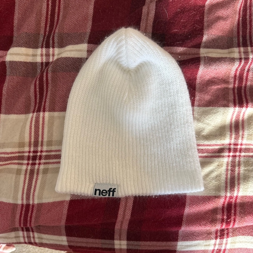 Neff Classic White Knit Beanie